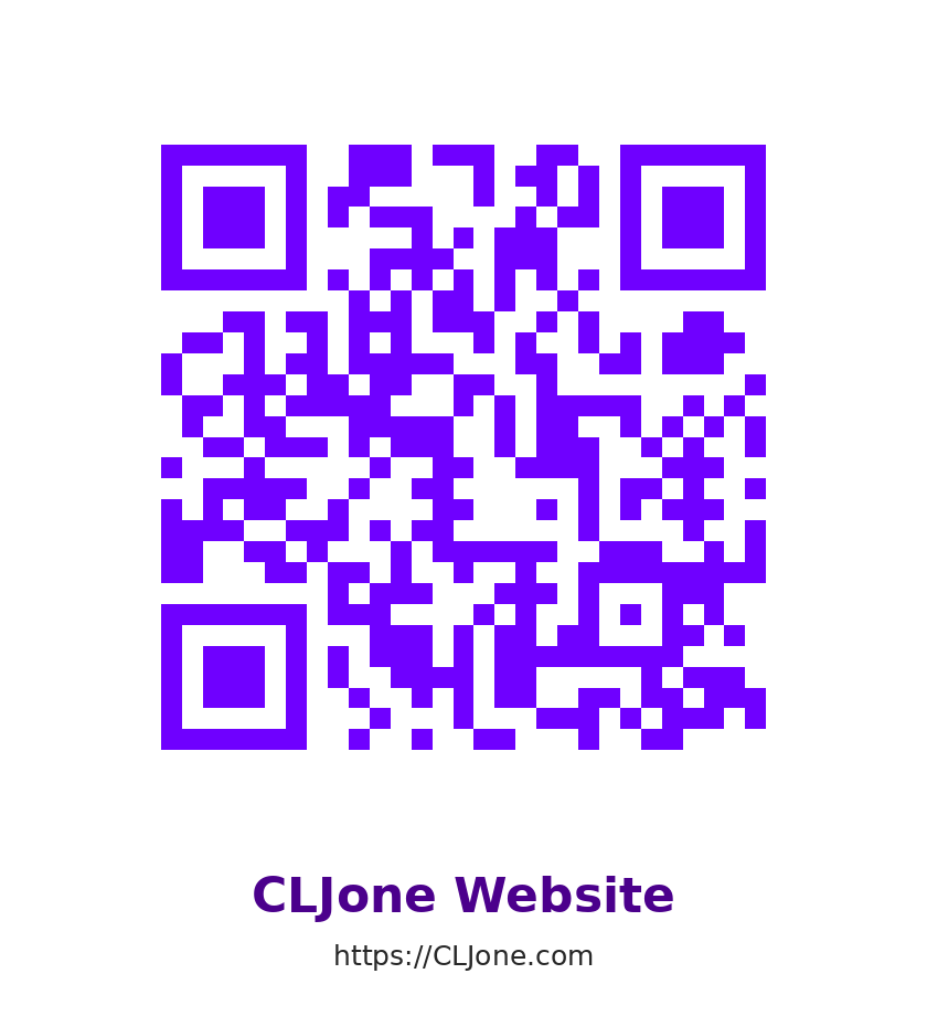 QR code for CLJone.com website